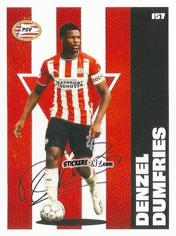 Sticker Denzel Dumfries - Eredivisie Onze Voetbal helden 2021 n. 157 - Albert Heijn
