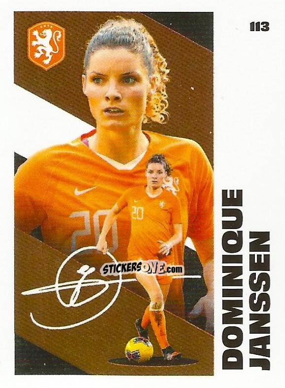 Figurina Dominique Janssen - Eredivisie Onze Voetbal helden 2021 n. 113 - Albert Heijn
