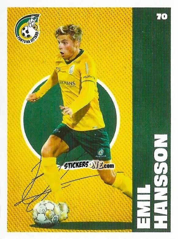 Sticker Emil Hansson - Eredivisie Onze Voetbal helden 2021 n. 70 - Albert Heijn
