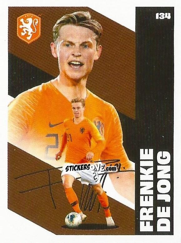Sticker Frenkie de Jong - Eredivisie Onze Voetbal helden 2021 n. 134 - Albert Heijn
