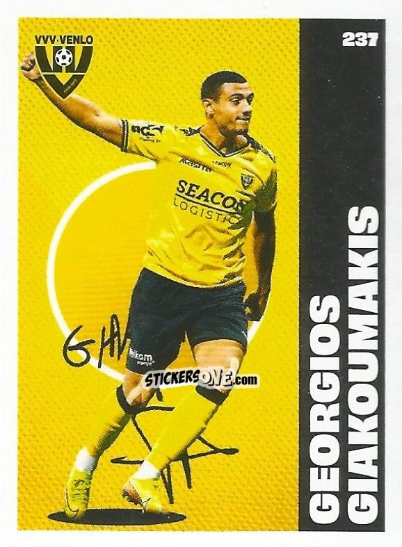 Sticker Georgios Giakoumakis - Eredivisie Onze Voetbal helden 2021 n. 237 - Albert Heijn
