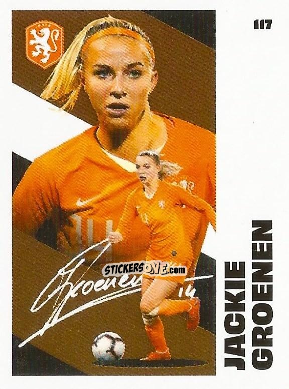 Sticker Jackie Groenen - Eredivisie Onze Voetbal helden 2021 n. 117 - Albert Heijn
