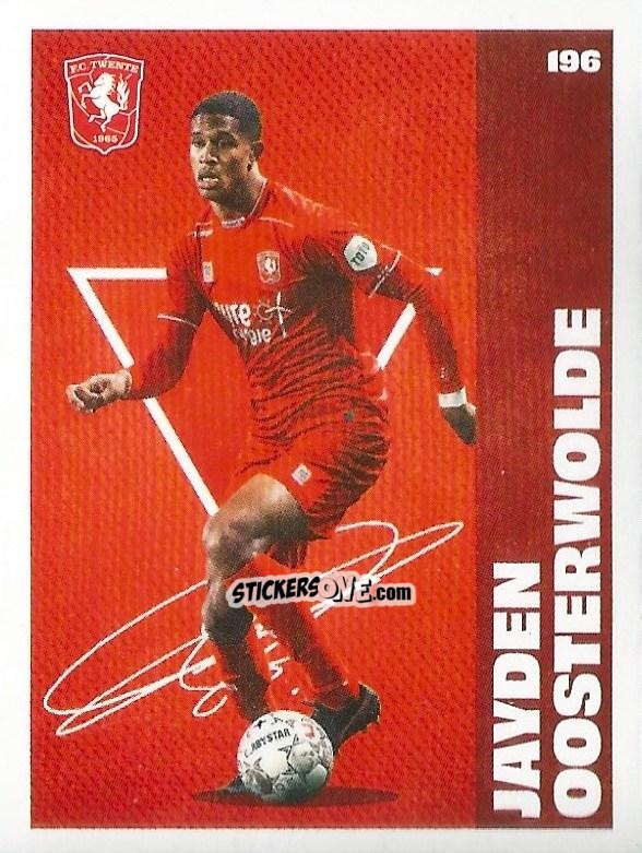 Sticker Jayden Oosterwolde - Eredivisie Onze Voetbal helden 2021 n. 196 - Albert Heijn
