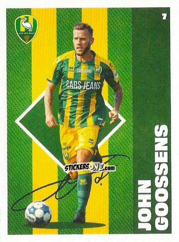 Sticker John Goossens - Eredivisie Onze Voetbal helden 2021 n. 7 - Albert Heijn
