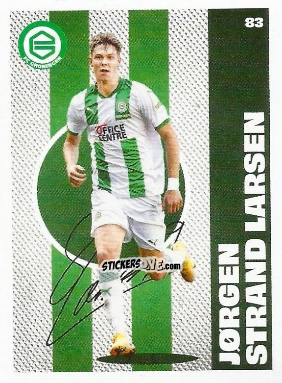 Figurina Jørgen Strand Larsen - Eredivisie Onze Voetbal helden 2021 n. 83 - Albert Heijn
