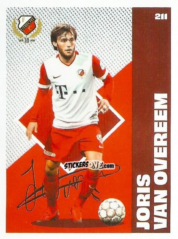 Sticker Joris van Overeem - Eredivisie Onze Voetbal helden 2021 n. 211 - Albert Heijn

