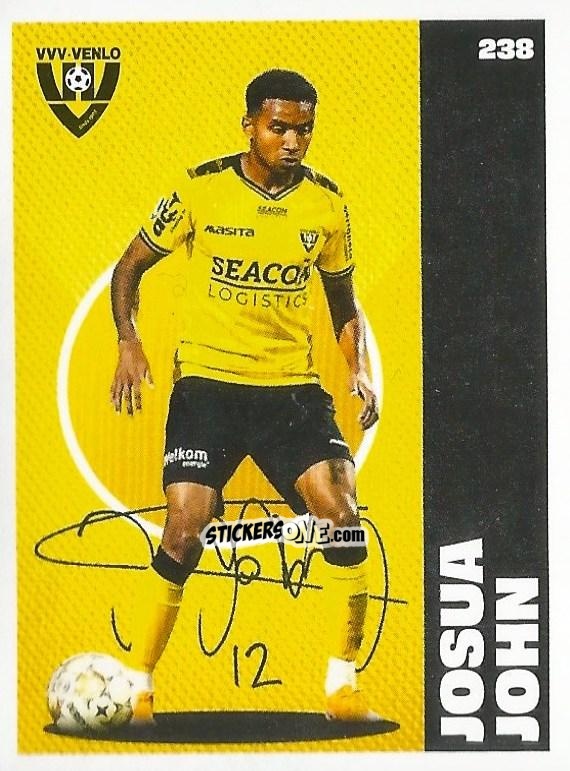 Sticker Joshua John - Eredivisie Onze Voetbal helden 2021 n. 238 - Albert Heijn
