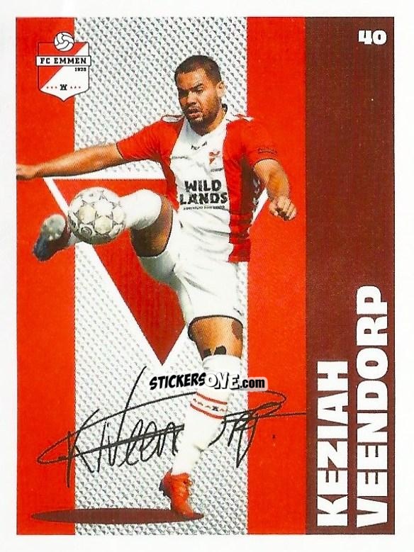 Cromo Keziah Veendorp - Eredivisie Onze Voetbal helden 2021 n. 40 - Albert Heijn
