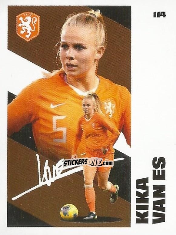 Figurina Kika van Es - Eredivisie Onze Voetbal helden 2021 n. 114 - Albert Heijn
