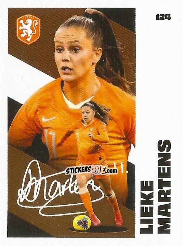 Figurina Lieke Martens - Eredivisie Onze Voetbal helden 2021 n. 124 - Albert Heijn
