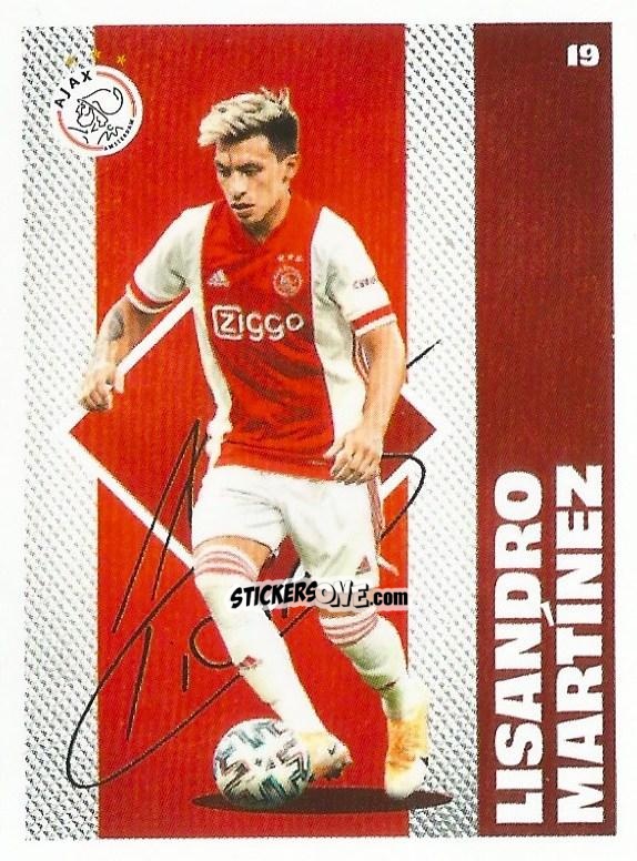 Cromo Lisandro Martínez - Eredivisie Onze Voetbal helden 2021 n. 19 - Albert Heijn
