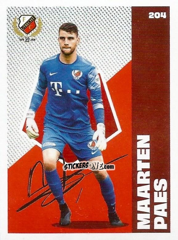Sticker Maarten Paes - Eredivisie Onze Voetbal helden 2021 n. 204 - Albert Heijn
