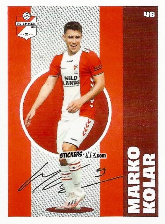 Cromo Marko Kolar - Eredivisie Onze Voetbal helden 2021 n. 46 - Albert Heijn
