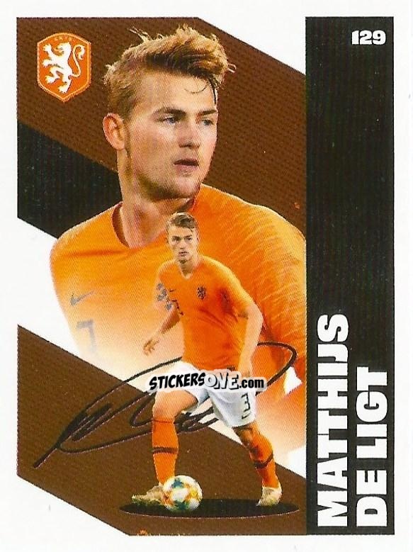 Sticker Matthijs de Ligt - Eredivisie Onze Voetbal helden 2021 n. 129 - Albert Heijn
