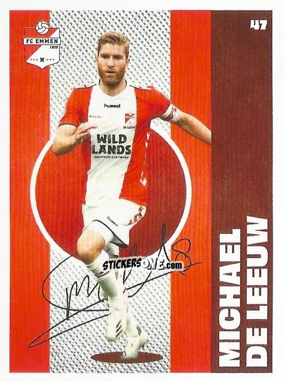 Cromo Michael de Leeuw - Eredivisie Onze Voetbal helden 2021 n. 47 - Albert Heijn
