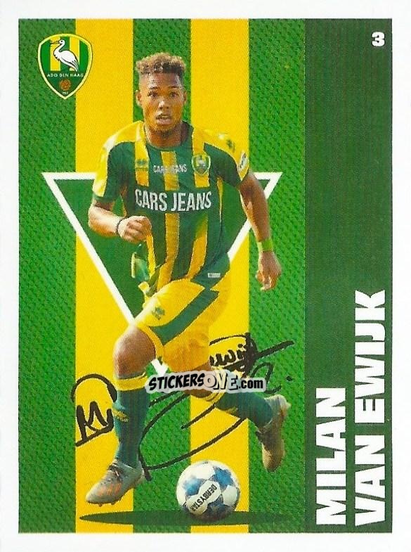 Sticker Milan van Ewijk - Eredivisie Onze Voetbal helden 2021 n. 3 - Albert Heijn
