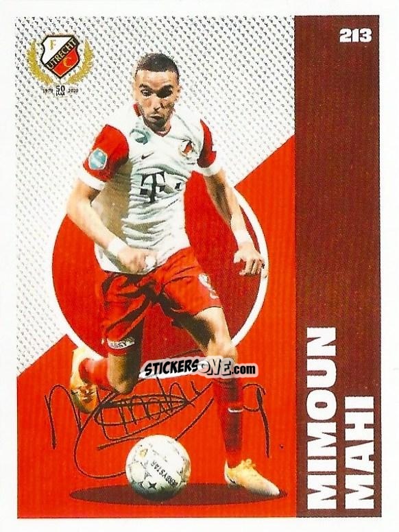 Sticker Mimoun Mahi - Eredivisie Onze Voetbal helden 2021 n. 213 - Albert Heijn
