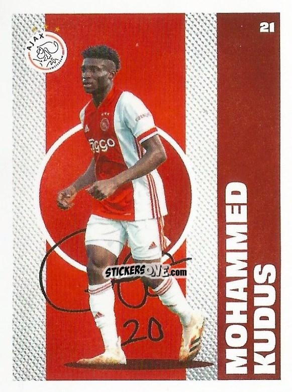 Sticker Mohammed Kudus - Eredivisie Onze Voetbal helden 2021 n. 21 - Albert Heijn
