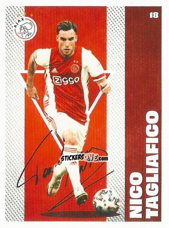 Cromo Nico Tagliafico - Eredivisie Onze Voetbal helden 2021 n. 18 - Albert Heijn

