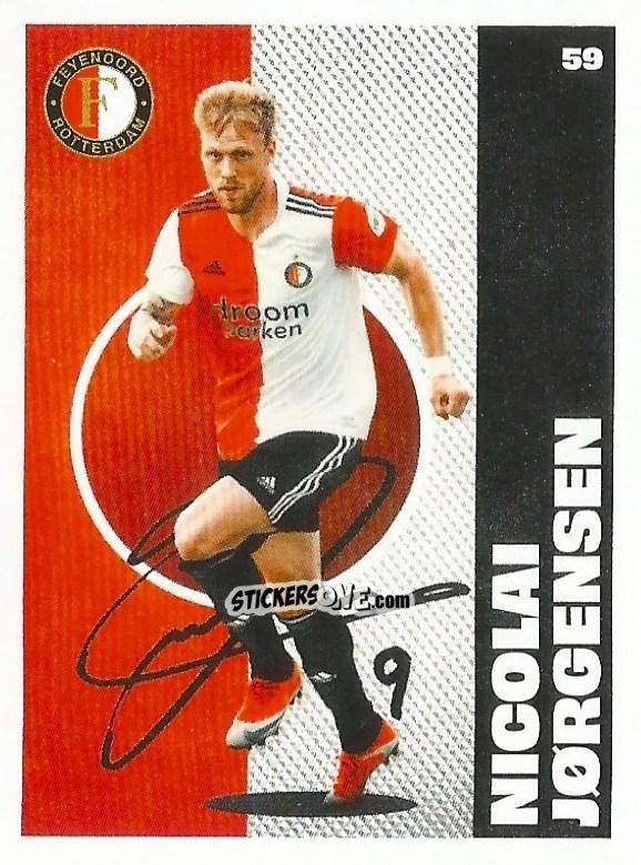Cromo Nicolai Jørgensen - Eredivisie Onze Voetbal helden 2021 n. 59 - Albert Heijn
