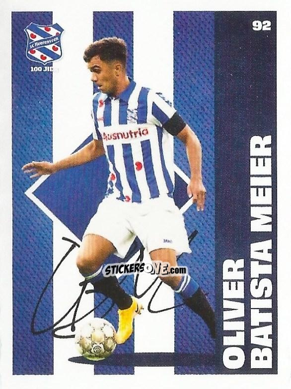 Cromo Oliver Batista Meier - Eredivisie Onze Voetbal helden 2021 n. 92 - Albert Heijn
