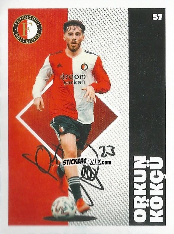 Cromo Orkun Kökcü - Eredivisie Onze Voetbal helden 2021 n. 57 - Albert Heijn
