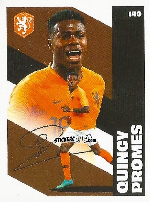 Figurina Quincy Promes - Eredivisie Onze Voetbal helden 2021 n. 140 - Albert Heijn
