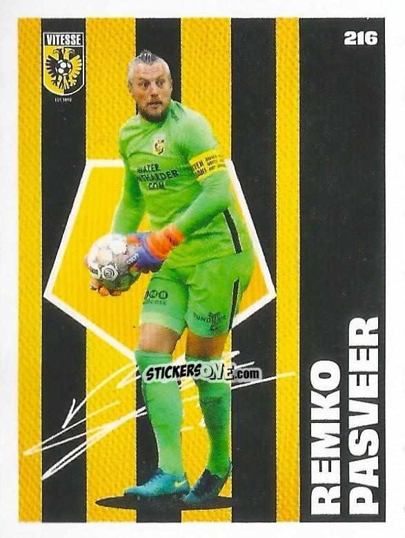Cromo Remko Pasveer - Eredivisie Onze Voetbal helden 2021 n. 216 - Albert Heijn
