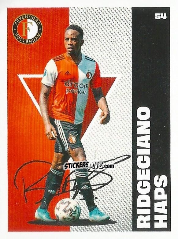 Sticker Ridgeciano Haps - Eredivisie Onze Voetbal helden 2021 n. 54 - Albert Heijn
