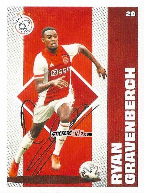 Figurina Ryan Gravenberch - Eredivisie Onze Voetbal helden 2021 n. 20 - Albert Heijn
