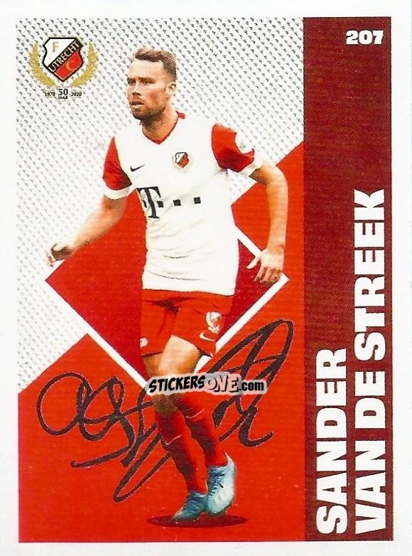Sticker Sander van de Streek - Eredivisie Onze Voetbal helden 2021 n. 207 - Albert Heijn

