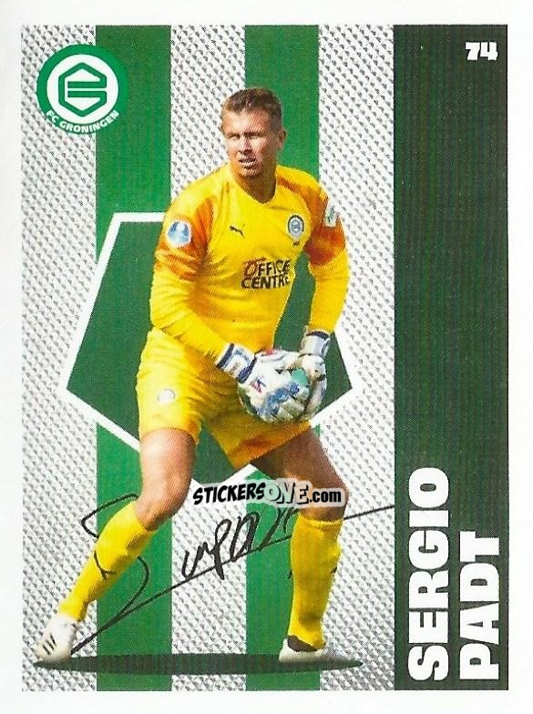 Sticker Sergio Padt - Eredivisie Onze Voetbal helden 2021 n. 74 - Albert Heijn
