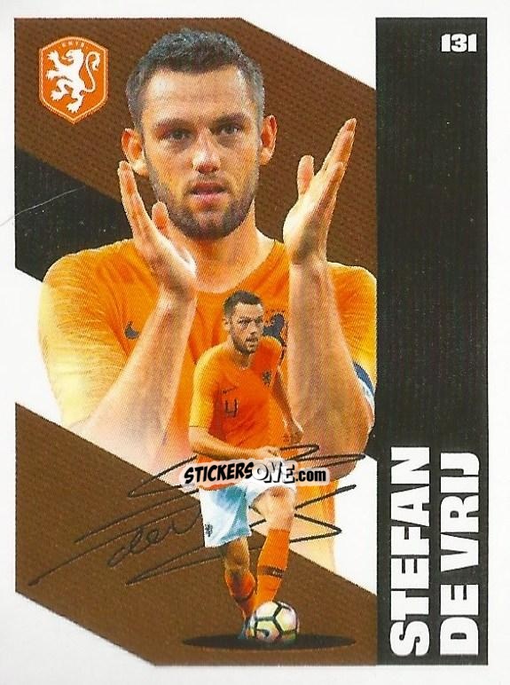 Figurina Stefan de Vrij - Eredivisie Onze Voetbal helden 2021 n. 131 - Albert Heijn
