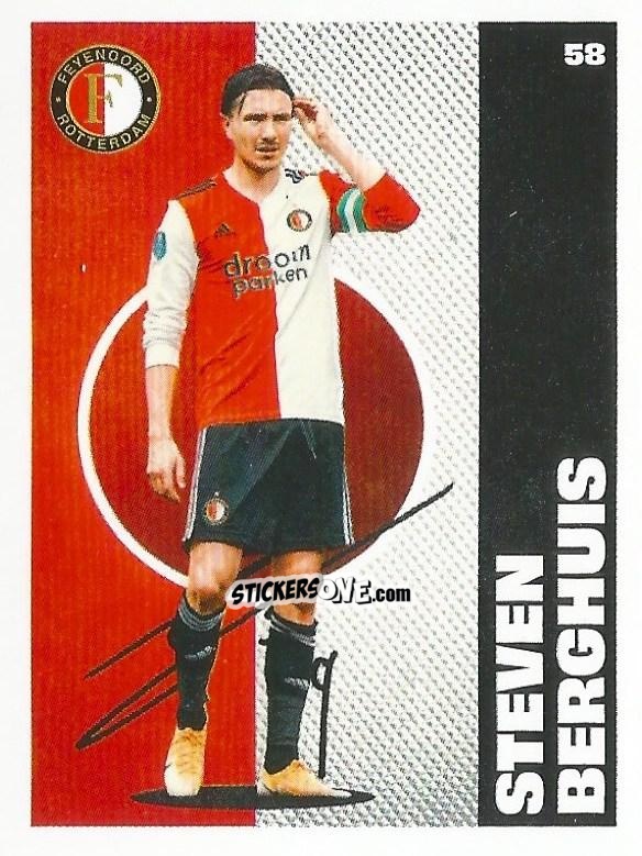 Sticker Steven Berghuis - Eredivisie Onze Voetbal helden 2021 n. 58 - Albert Heijn
