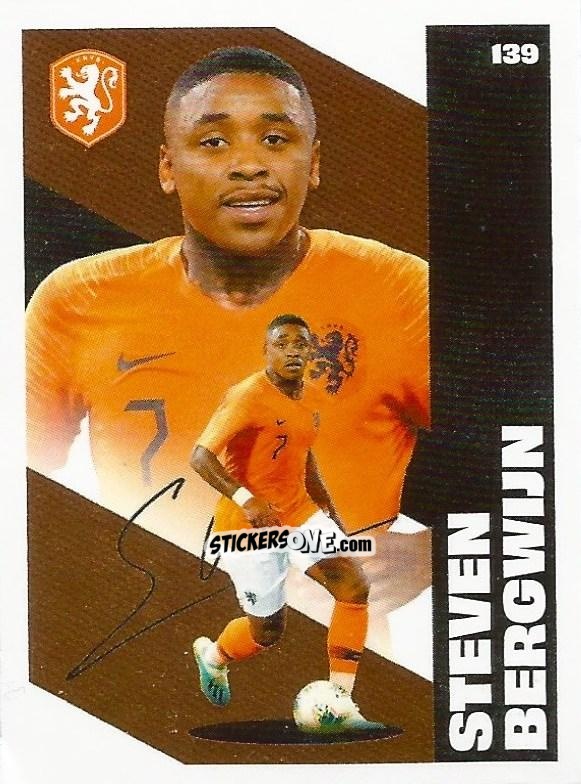 Sticker Steven Bergwijn - Eredivisie Onze Voetbal helden 2021 n. 139 - Albert Heijn
