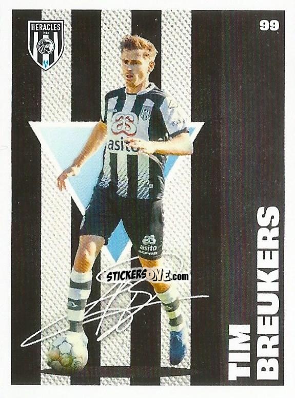 Cromo Tim Breukers - Eredivisie Onze Voetbal helden 2021 n. 99 - Albert Heijn
