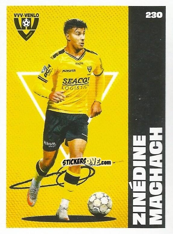 Sticker Zinedine Machach - Eredivisie Onze Voetbal helden 2021 n. 230 - Albert Heijn
