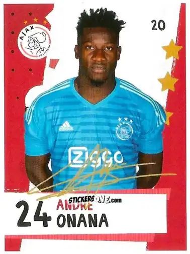 Cromo André Onana - Eredivisie Voetbal plaatjes 2019 n. 20 - Albert Heijn
