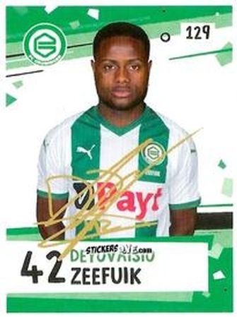 Figurina Deyovaisio Zeefuik - Eredivisie Voetbal plaatjes 2019 n. 129 - Albert Heijn
