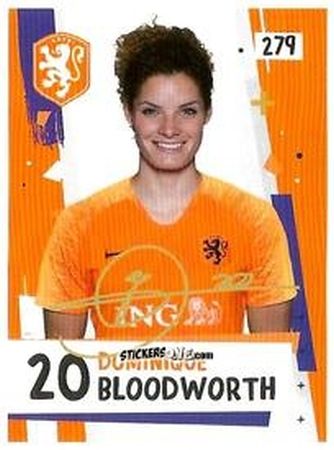 Sticker Dominique Bloodworth - Eredivisie Voetbal plaatjes 2019 n. 279 - Albert Heijn

