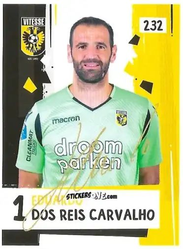 Cromo Eduardo Dos Reis Carvalho - Eredivisie Voetbal plaatjes 2019 n. 232 - Albert Heijn
