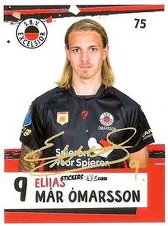 Cromo Elias Már Ómarsson - Eredivisie Voetbal plaatjes 2019 n. 75 - Albert Heijn
