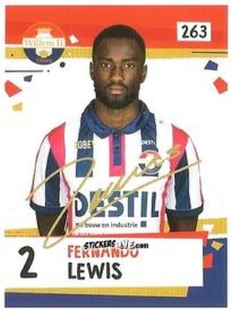 Figurina Fernando Lewis - Eredivisie Voetbal plaatjes 2019 n. 263 - Albert Heijn
