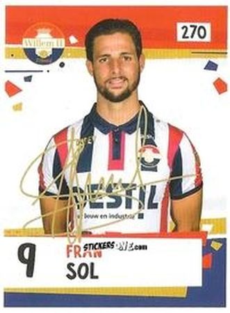 Figurina Fran Sol - Eredivisie Voetbal plaatjes 2019 n. 270 - Albert Heijn
