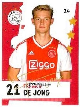 Sticker Frenkie de Jong - Eredivisie Voetbal plaatjes 2019 n. 24 - Albert Heijn
