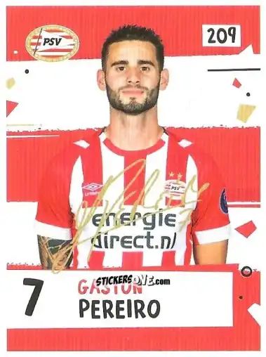 Figurina Gastón Pereiro - Eredivisie Voetbal plaatjes 2019 n. 209 - Albert Heijn
