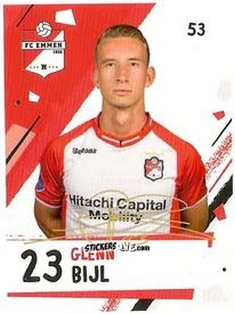 Cromo Glenn Bijl - Eredivisie Voetbal plaatjes 2019 n. 53 - Albert Heijn
