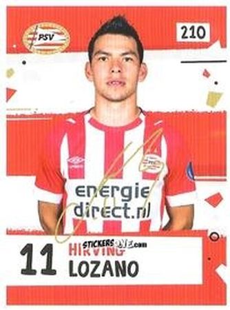 Cromo Hirving Lozano - Eredivisie Voetbal plaatjes 2019 n. 210 - Albert Heijn
