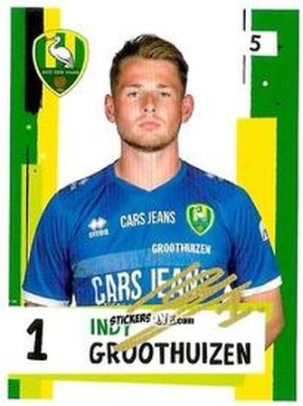 Sticker Indy Groothuizen - Eredivisie Voetbal plaatjes 2019 n. 5 - Albert Heijn
