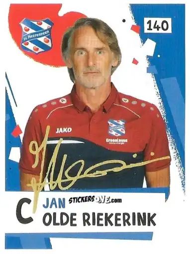 Cromo Jan Olde Riekerink - Eredivisie Voetbal plaatjes 2019 n. 140 - Albert Heijn

